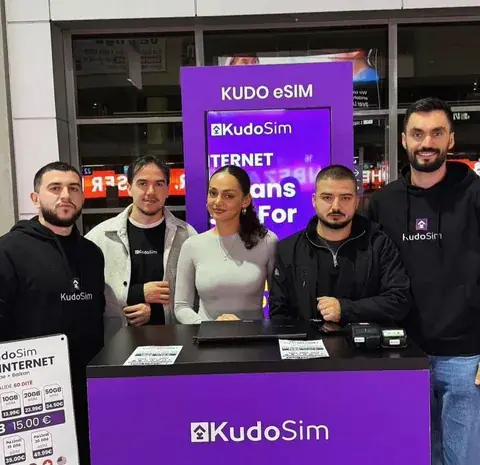 Ekipi i Kudo eSIM në terren